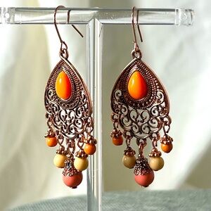 Fashion Jewelry Ladys Chandelier Boho Chic 18K Copper Plating. Very Gorgeous